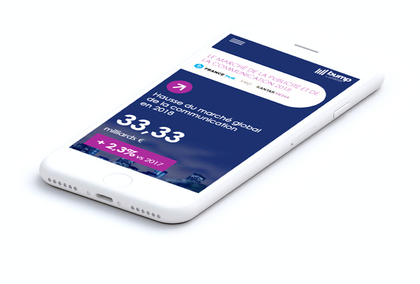 présentation d'étude responsive et interactive sur smartphone