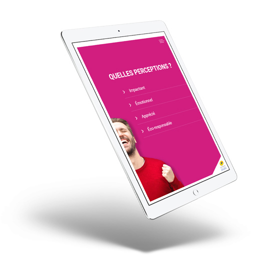 présentation d'étude Balmétrie sur tablette