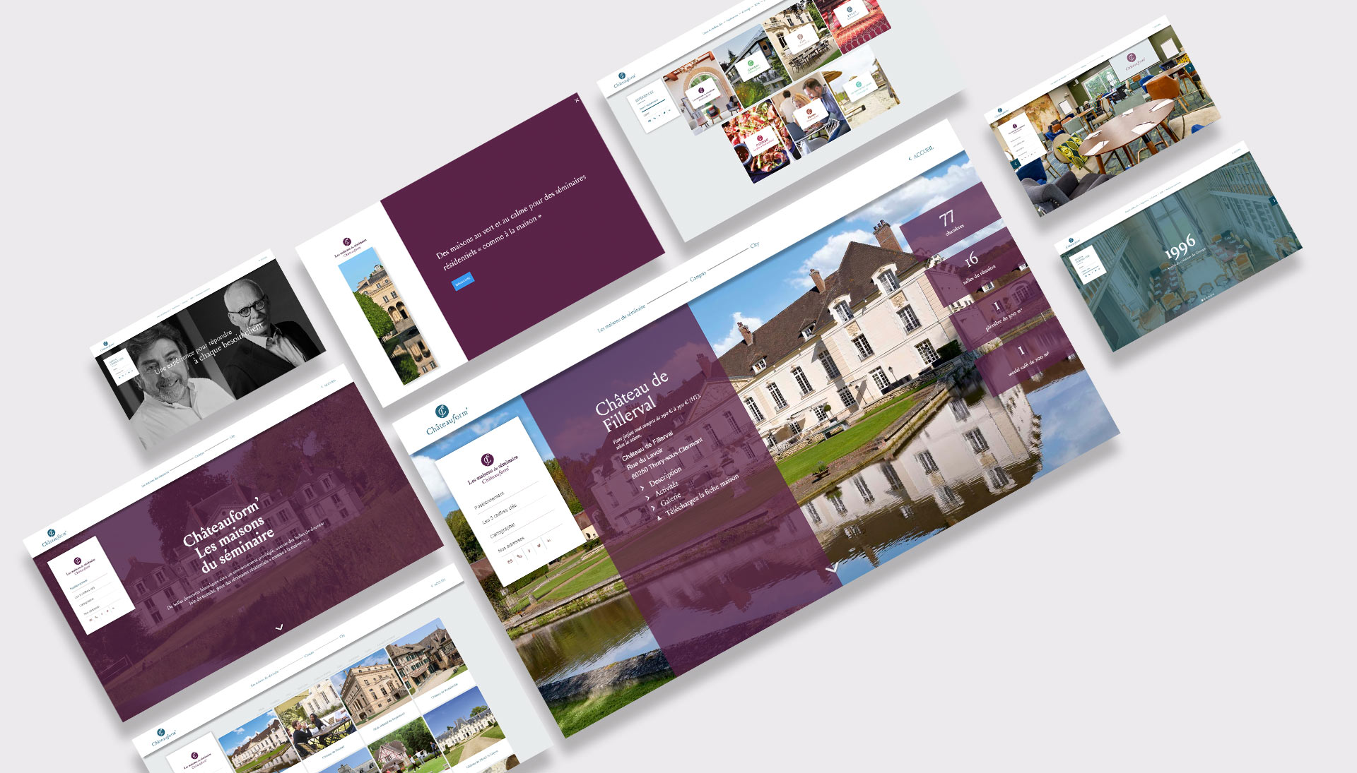 Catalogue produit interactif pour Chateauform