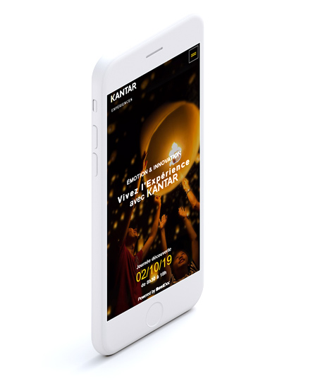 site évènementiel responsive sur smartphone