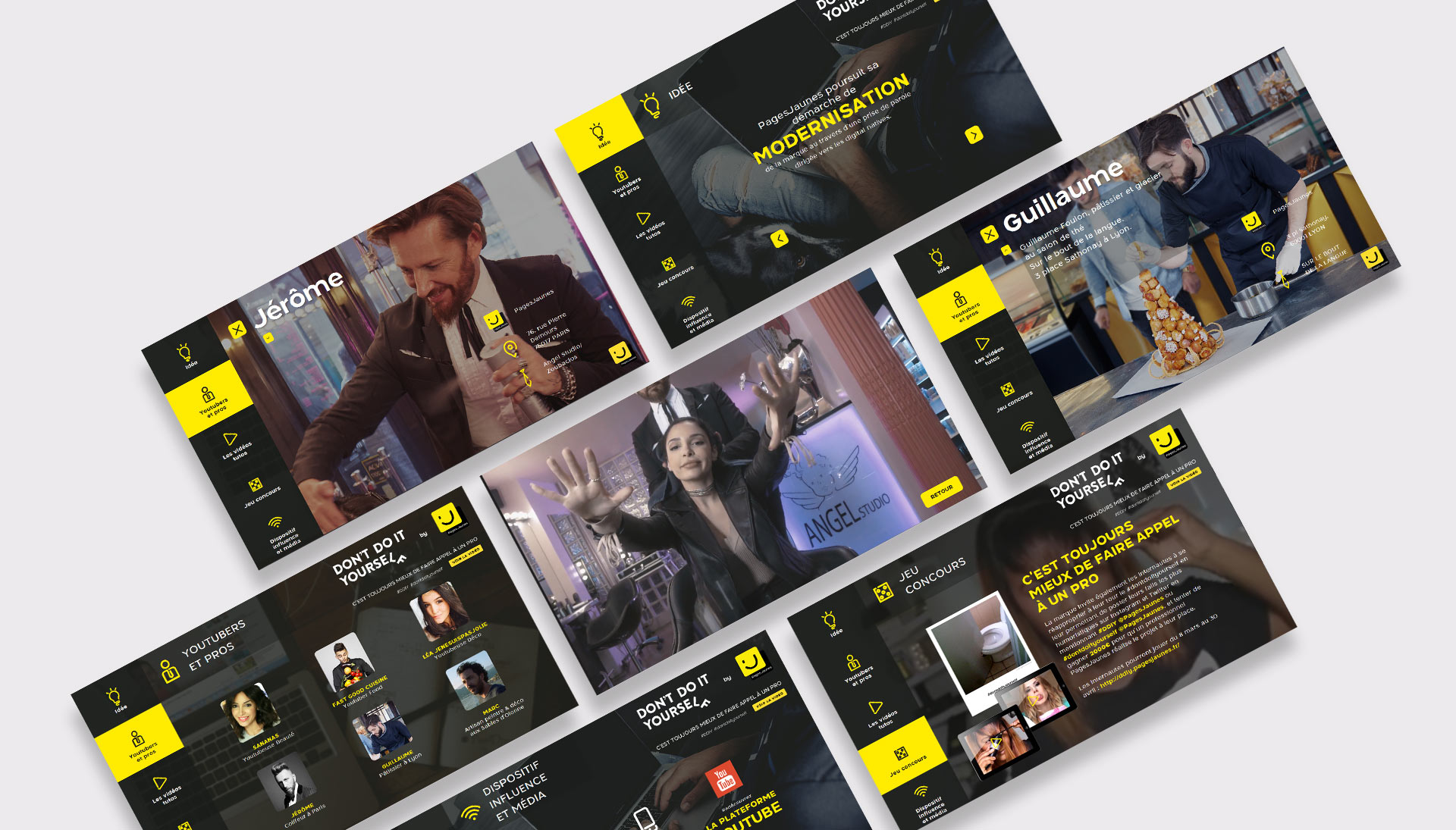 Exemple de teaser interactif pour les Pages Jaunes
